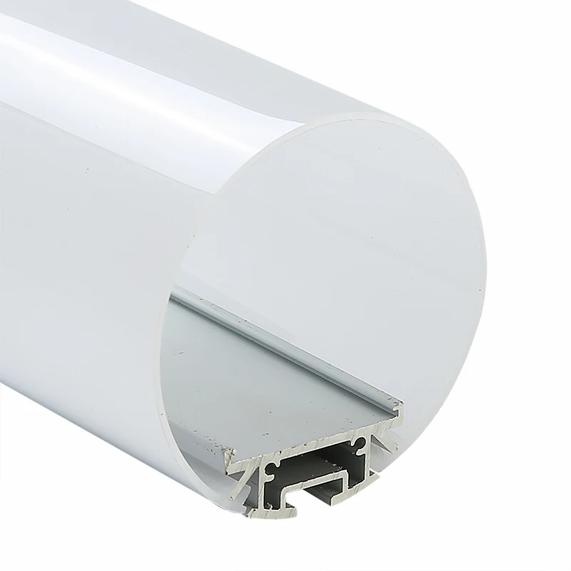 Round Tube Aluminum Profile 360 Linear Suspended Pendant Led Profile Light 360Degrees 250 Degree Light Output