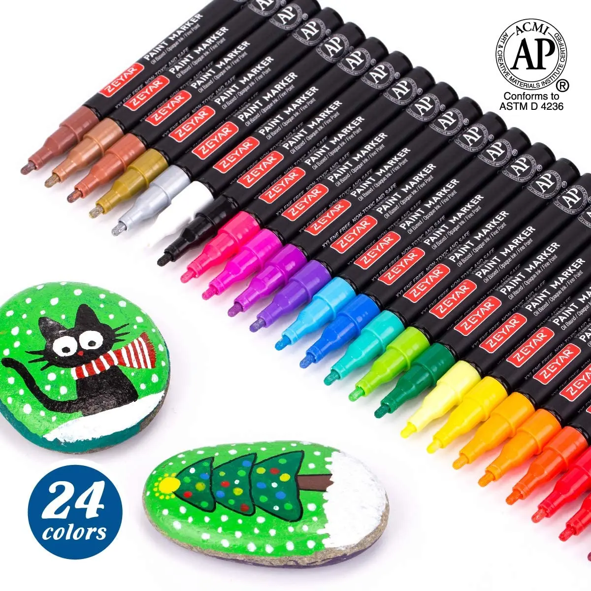 Customization Zeyar Paint Marker Pen Ap Certificate Oilbased Paint