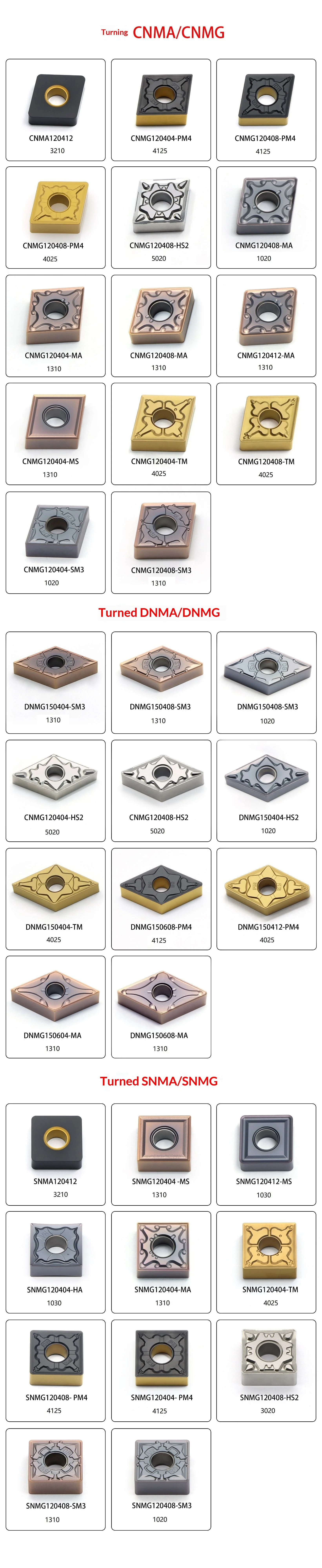 Zhuzhou CNC Grooving Machine Insert SNMG120404-HA Uncoated High Strength Stable Performance Dedicated