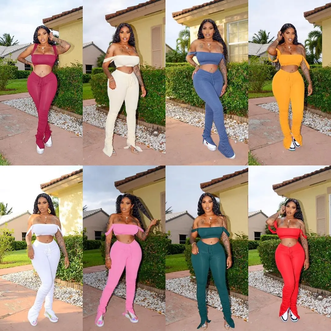 stacked jogging suits