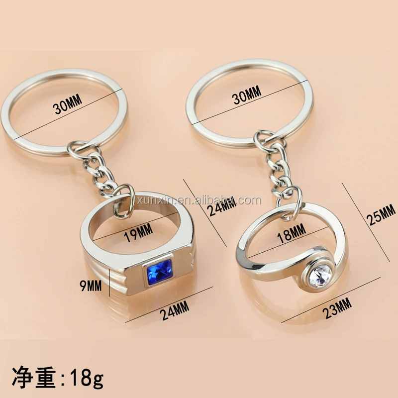 2 Pieces Couple Key Chains Include You Hold The Key to My Heart and Forever Key 