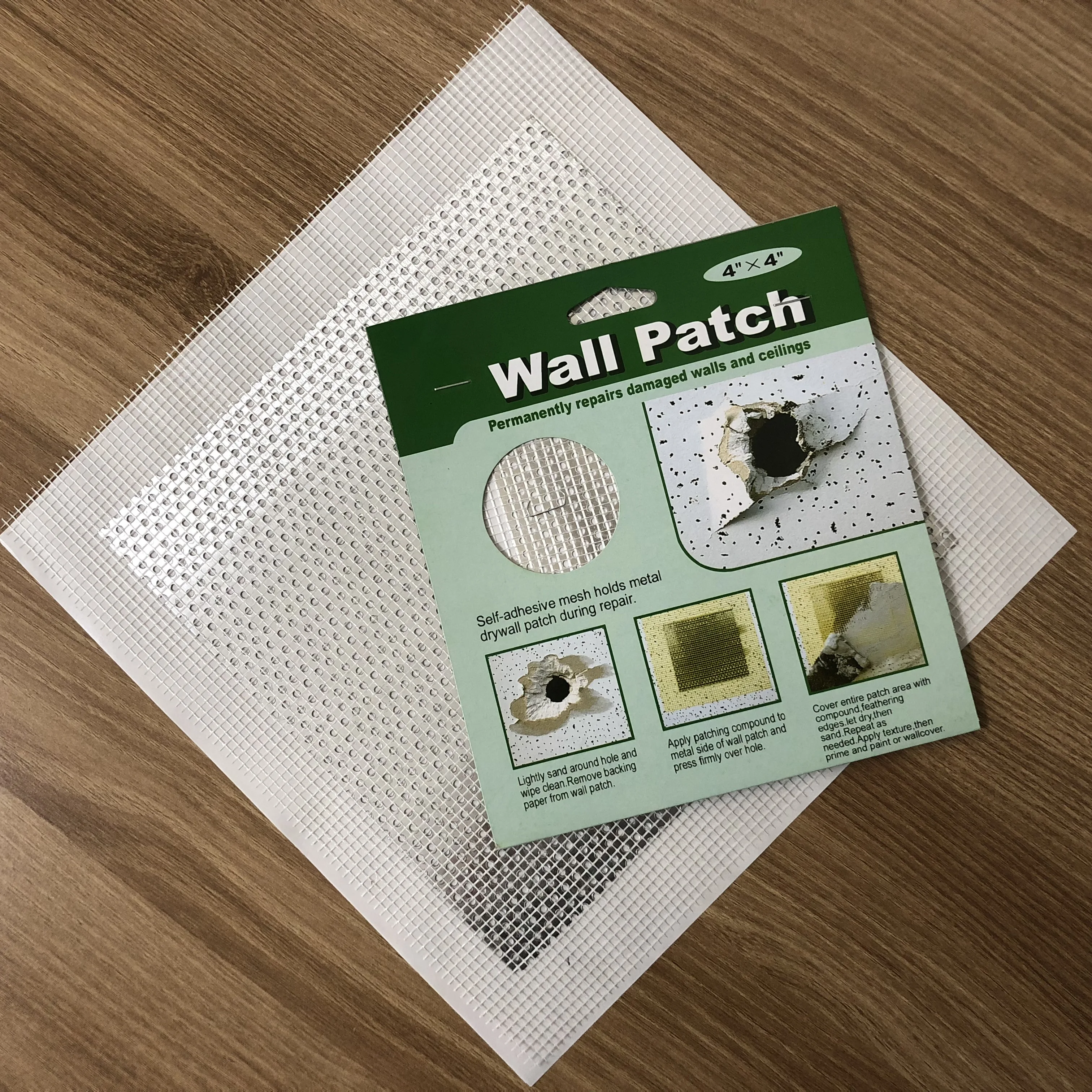 3 X Drywall Repair Patch Fix Dry Wall Hole Repair Ceiling Damage Metal Mesh 6x6"