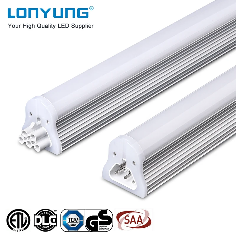 0-10v dimming linear luminaire suspended connectable t8 led tube 4ft 18w tube light dimmable led strip fixture for factory shop