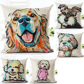 cushion covers with dog design