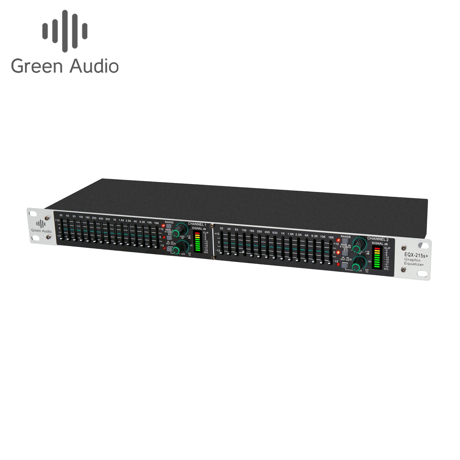 GAX-EQ215S Active Balanced Dual 15 Band Graphic Equalizer 