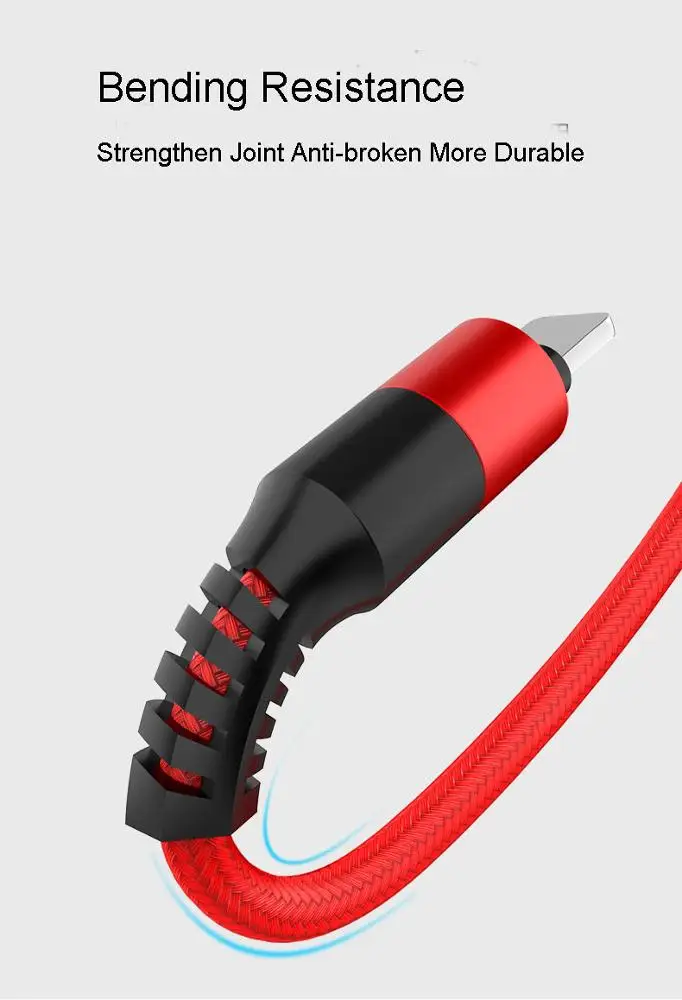 Fashion present gift Nylon Braided one drag three 2.5A quick charging wire 3 in 1 usb cable - ANKUX.COM
