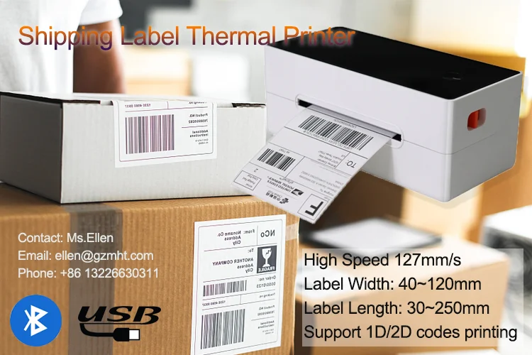 Shipping Label Printer Dhl Ups Fedex Ems 4x6 Inch Label Printing