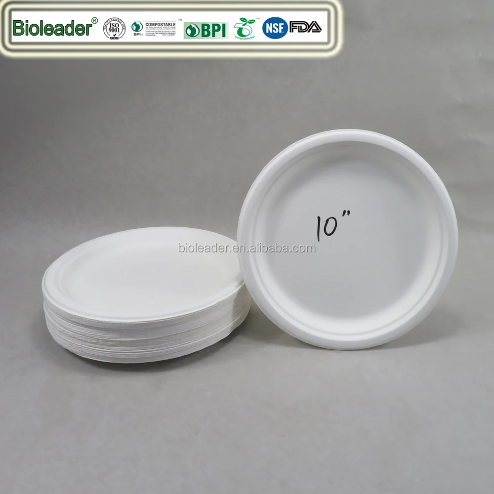 Disposable Safe Plant Fiber 3 Compartment Paper Plate Buy Disposable