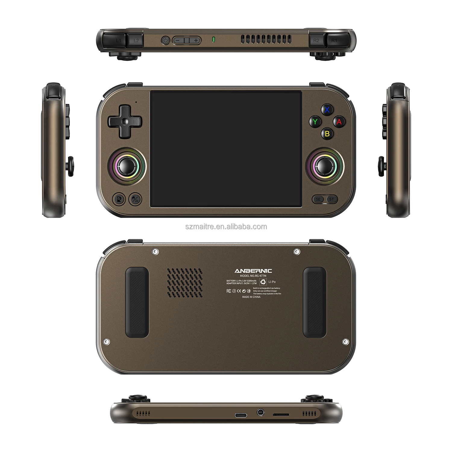 ANBERNIC RG477M Retro Handheld Console - 12GB RAM, 256GB Storage