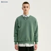 Factory OEM/ODM Custom Printing Cut And Sew Unisex Thick Gray-green Basic Sweatshirt