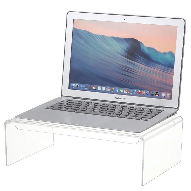 Transparent Computer Heightening Frame Acrylic Laptop Stand Acrylic
