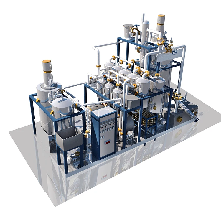 Waste Engine Oil To Diesel Regenerate Distillation Refinery Plant