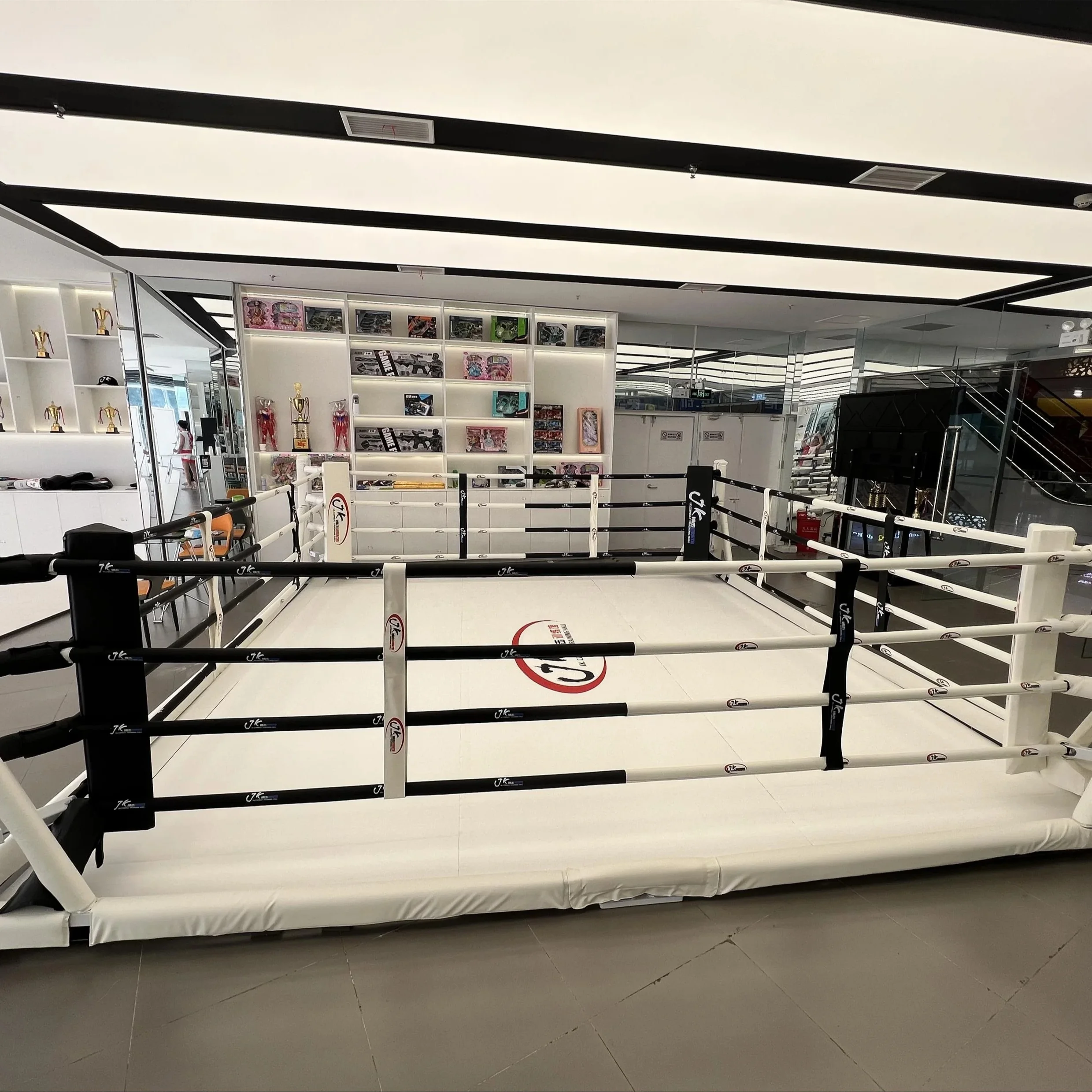 Evboxingfit Fold And Unfold In 1min To Save Space Folding Boxing Ring Collapsible Boxing Ring