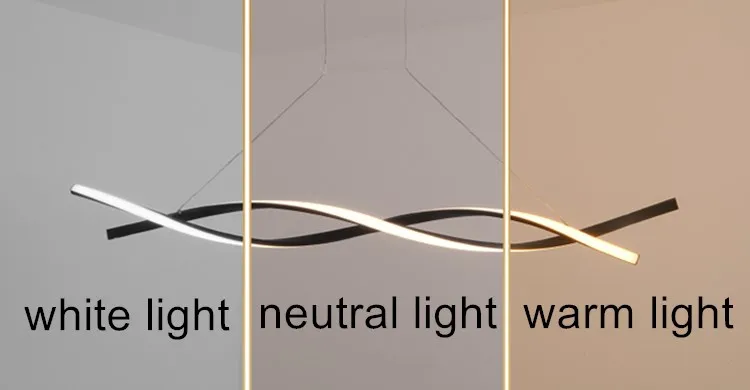 Creative LED  pendant ceiling light for office post modern indoor chandelier led lamps wave nordic lighting lamp home decor lamp