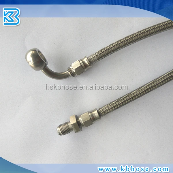 5" 8" 10" 15" 20" 37" Stainless Braided Brake Hose 3an 3/824unf