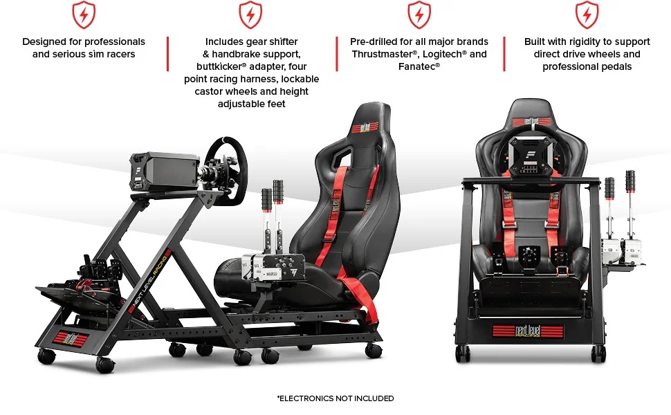 Next Level Racing Simulator Full Setup Guide NEWJBR1012F Next Level Racing Simulator Cockpit-Ergonomic Design SUEDE ...