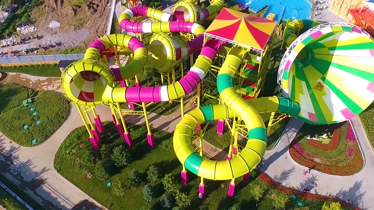 Outdoor Water Park Design With Fiberglass Frp Wster Slides For Adults ...