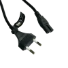 Portable EU power cord Figure8 C7 to Euro Eu European 2 pin AC Plug Power Cable VDE CE Approval AC EU Power Cable