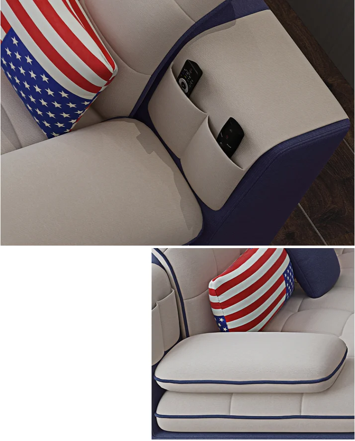 modern European style living room fabric sofa