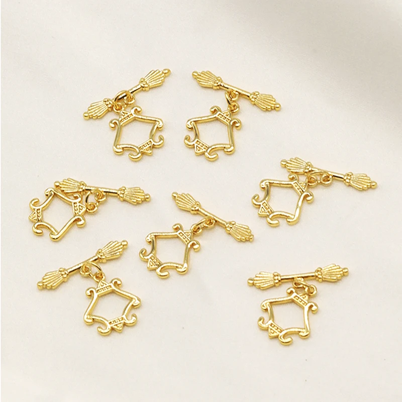 Brass Toggle Clasps Ring Golden Tone Jewelry Findings Tbar For