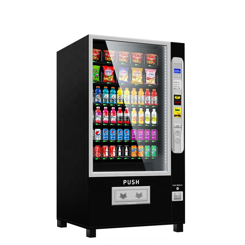 2022 Wish Regular Style Combo Cooling System Drink And Snacks Vending