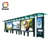 Advertising bus stop station platform with led display screen