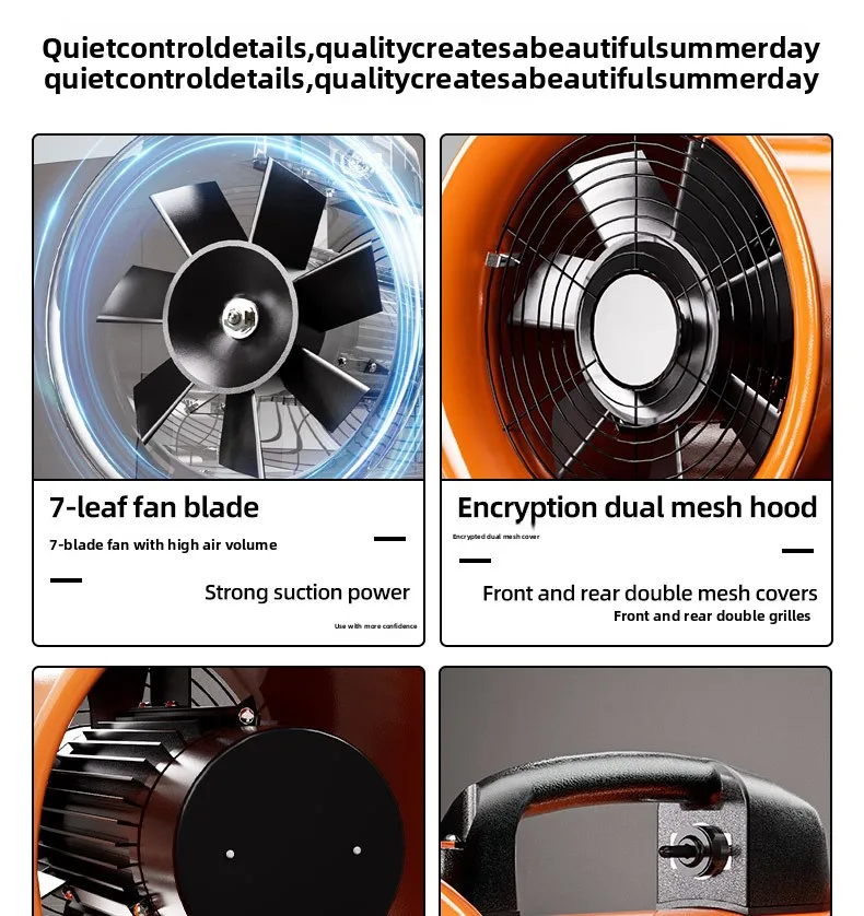 Axial Flow Fan, Portable, Aluminum, 3000rpm - detail 12