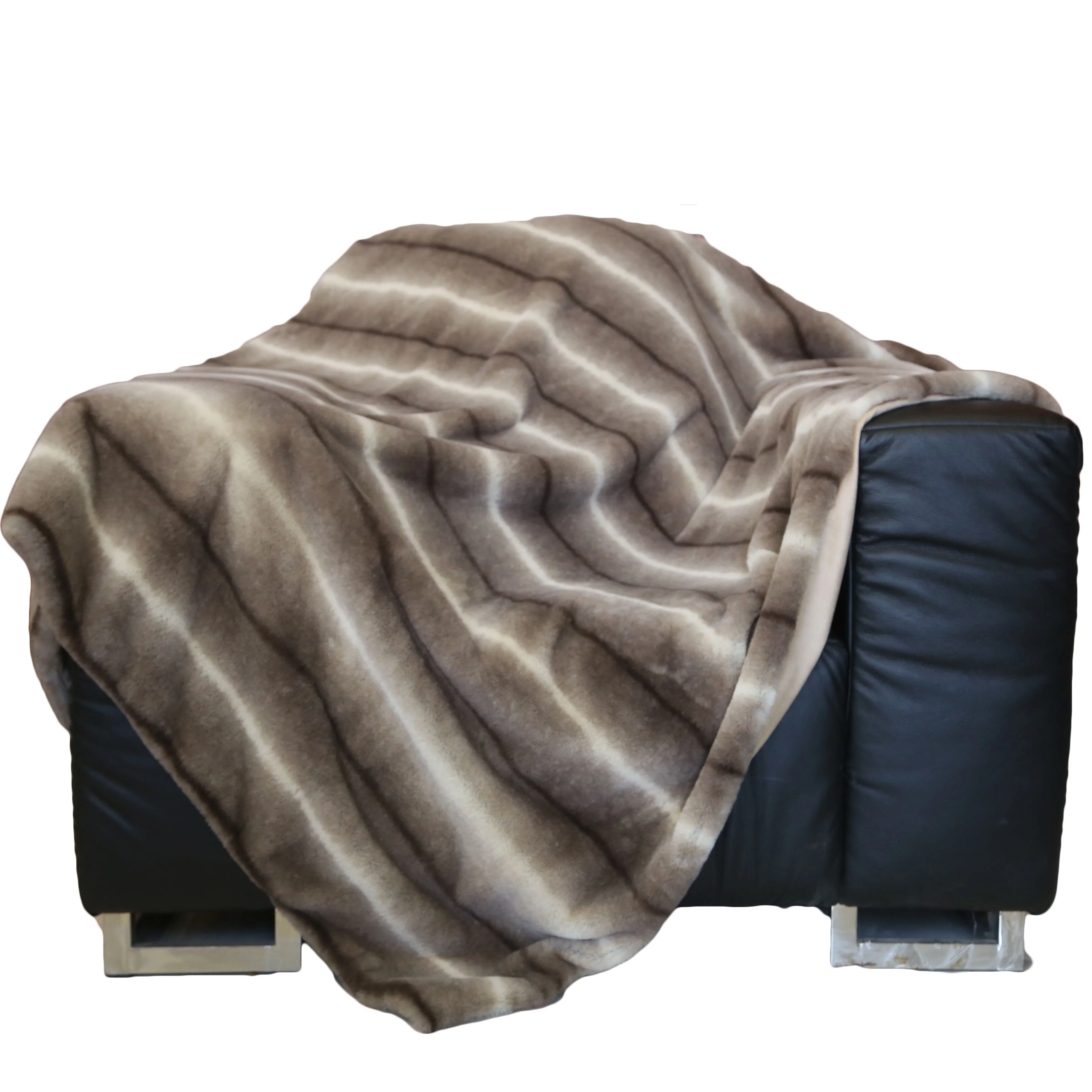 Super Soft Rabbit Faux Fur Rabbit Fur Printed Blanket For Home Texiles