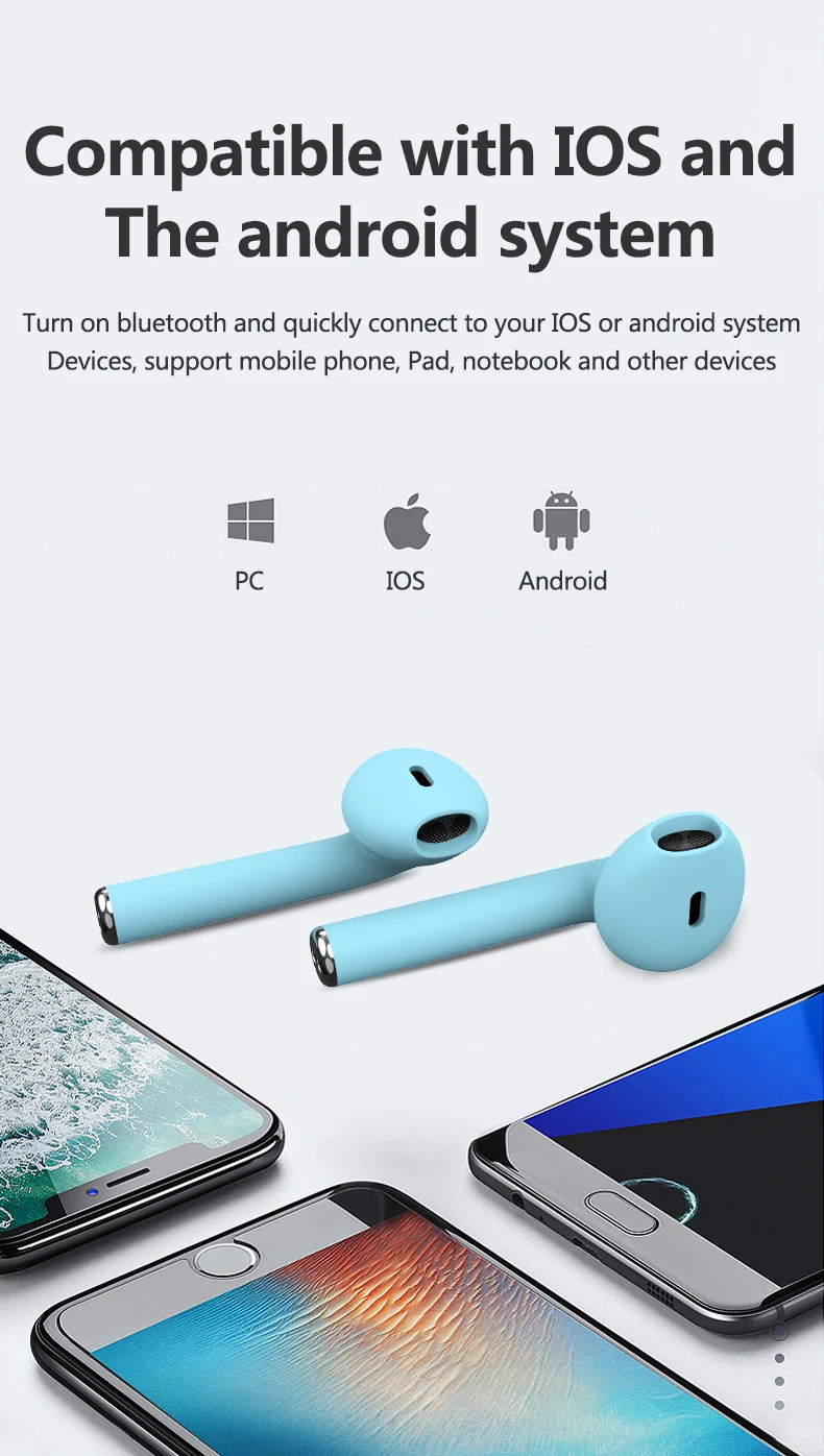 inpods 12 tws original bluetooth 5.0 earphone bluetooth Headset wireless earphones bluetooth black red inpod 12 tws 2019 - ANKUX.COM