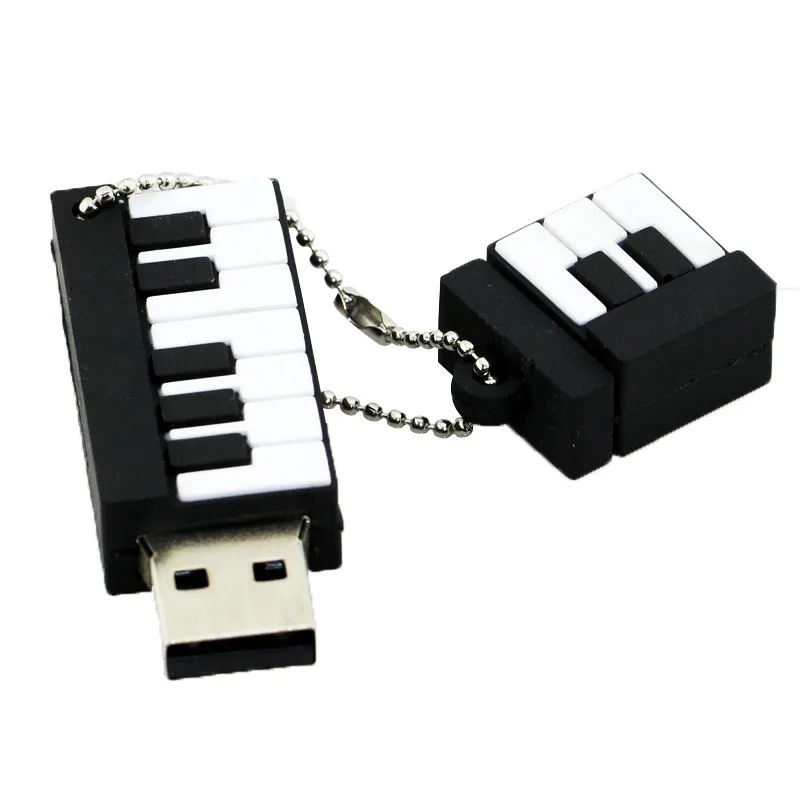 flash drive cartoon instruments piano pen drive 4gb 8gb 16gb 32gb 64gb musical notes memory stick creative guitar pendrive - ANKUX.COM