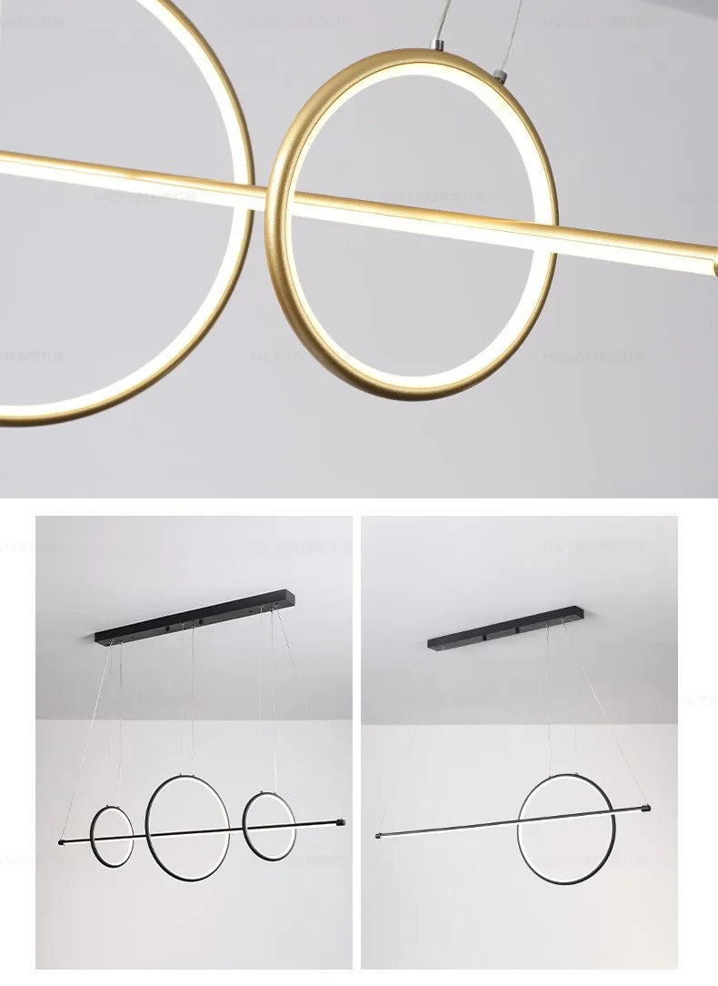 Nordic modern minimalist new restaurant chandelier creative loft lamp minimalist art wrought iron bar personality lighting