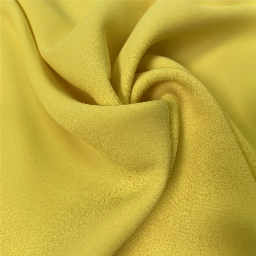 100% 回收环保涤纶面料绉纱雪纺女装连衣裙