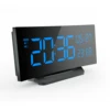 New fashion custom modern digital kids table temperature clock with alarm and led wake up alarm clock wake-up light