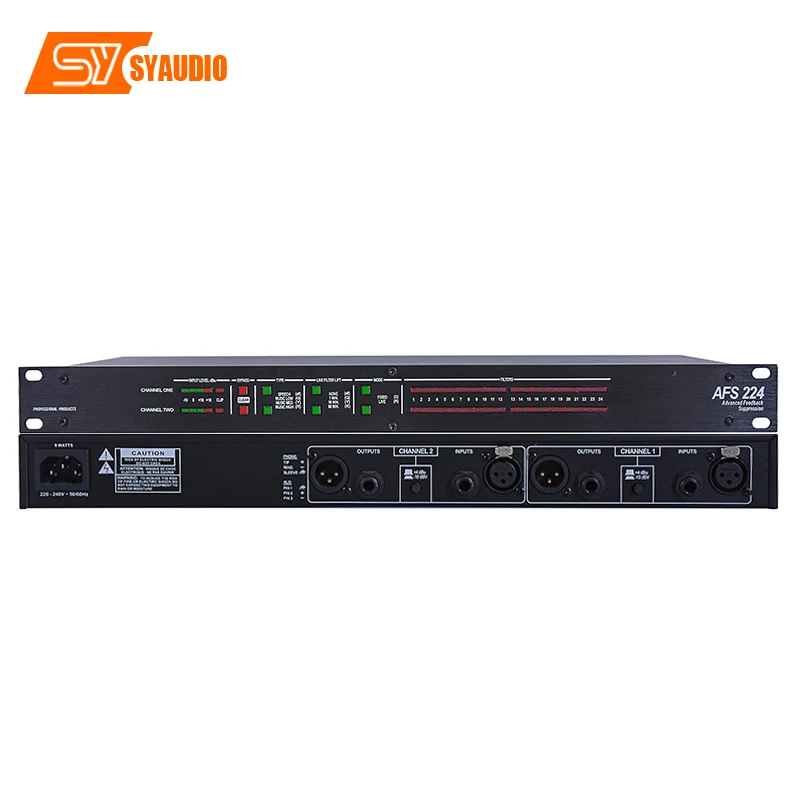 Afs224 Feedback Suppressor Conference System Microphones Sound Mixer