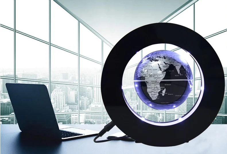 Table Decorative ABS Material AC12V 1000mA 3inch Round Floating Levitation Globe(Globe no Lighting)