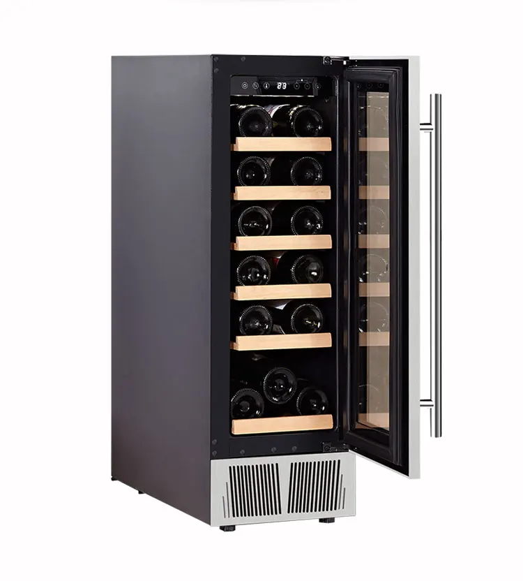 风扇冷却迷你酒冷却器酒柜葡萄酒冰箱与倒置压缩机