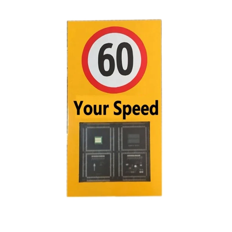 
hud Solar Solar Powered radar Speed Sign LED Display speed limit warning traffic sign 