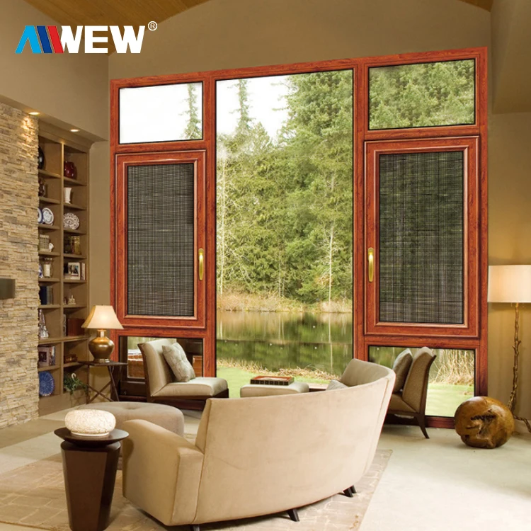 Alwew General Aluminum outward Opening Casement Windows With double glass