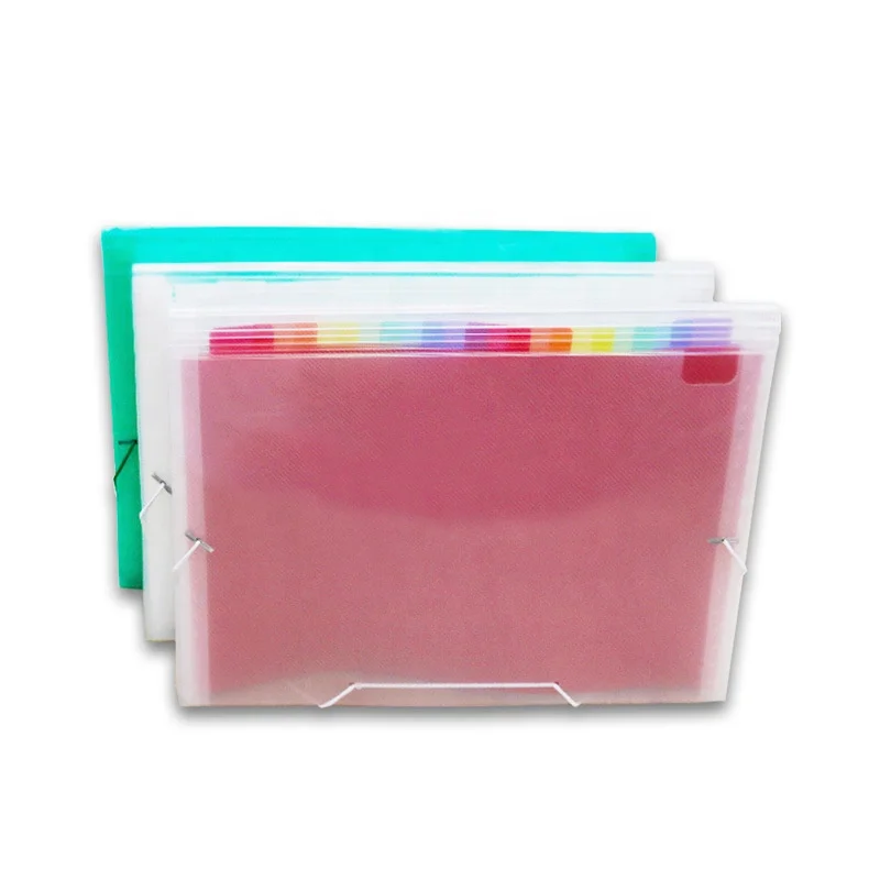 A4 Plastic Portable File Folder Extension Wallet Bill Receipt File