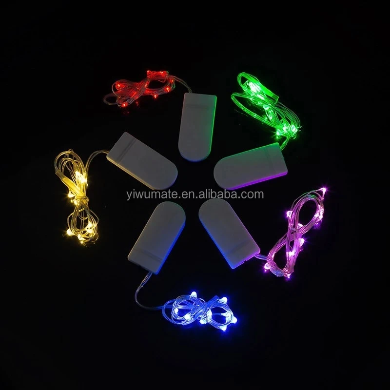 Cr2032 Button Battery Operated Mini Copper Wire Led Fairy String Lights