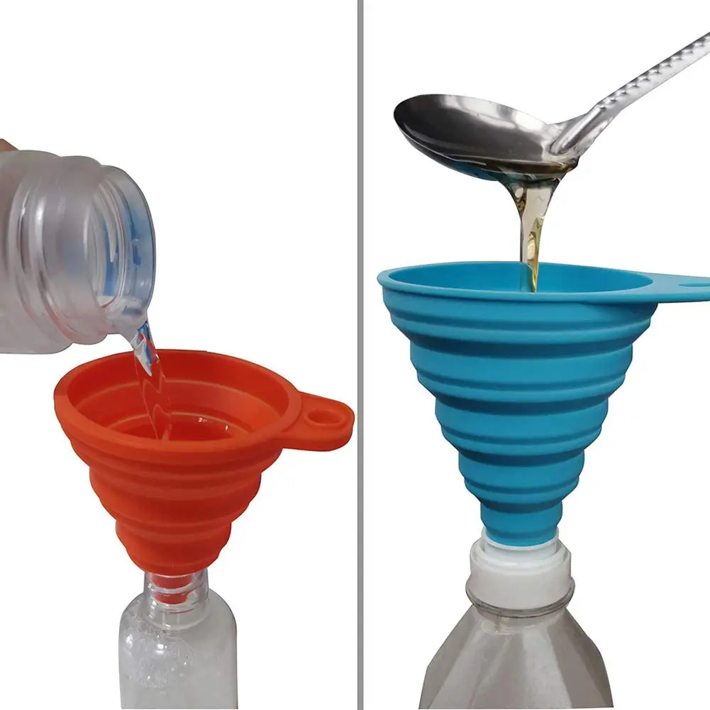 硅胶可折叠漏斗大小套用于水瓶液体转移窄和宽口漏斗漏斗 - buy
