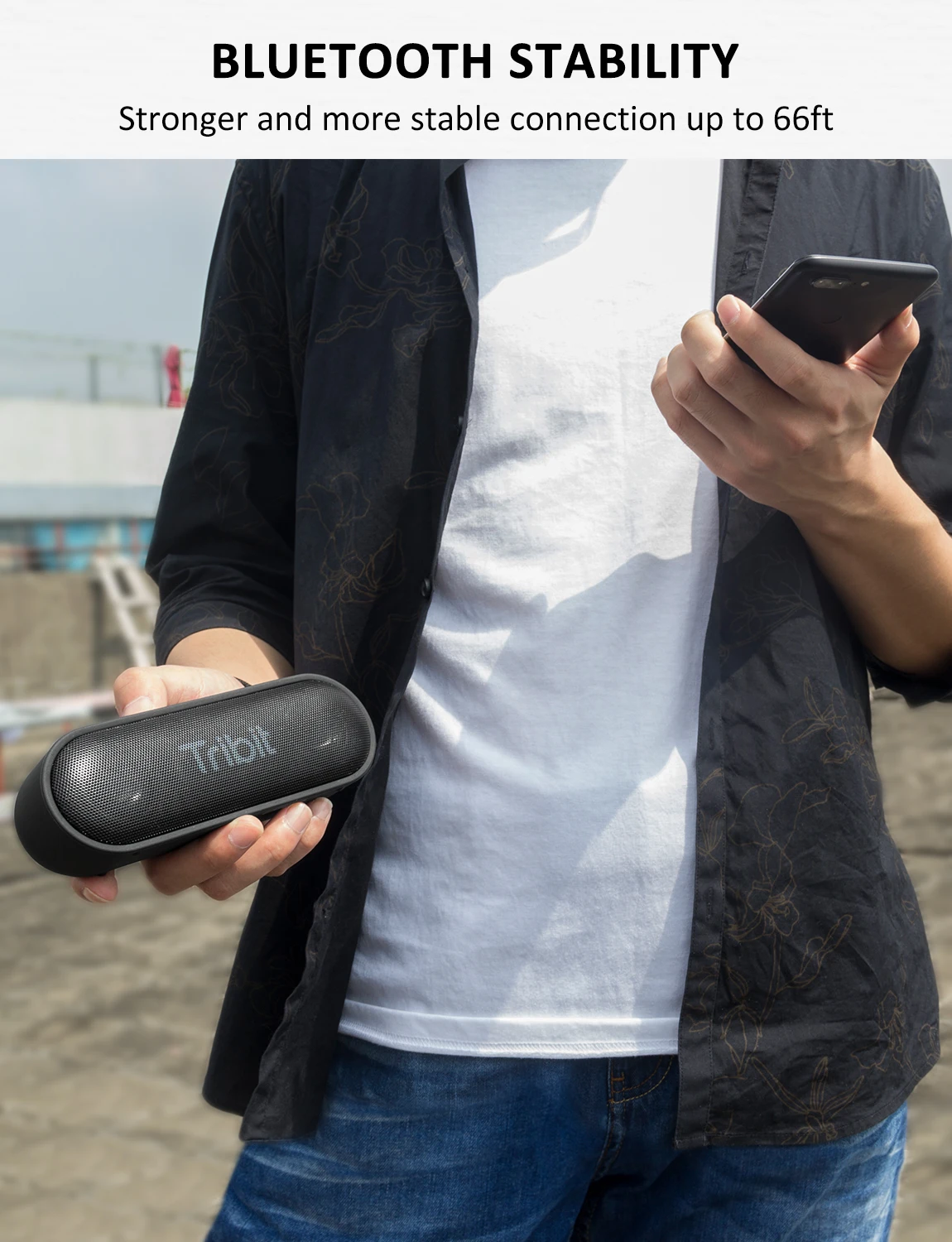 Tribit Xsound go Bluetooth Mini Speaker Waterproof IPX7 Wireless Bluetooth Speakers Wireless Stereo Pairing Outdoor Sports Supe - ANKUX.COM
