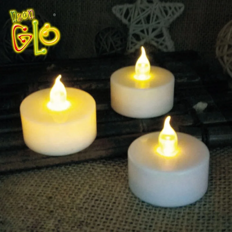 Home decoration cheap white LED candle festival party and promotion gift tealight