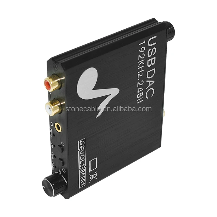 High Speed 192khz 24bit Dac Usb Digital To Analog Audio Converter