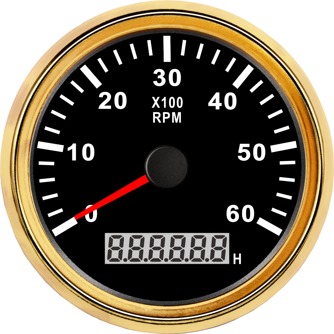 85mm Generator Rpm Gauge Hour Meter Tachometer 6000rpm With Backlight