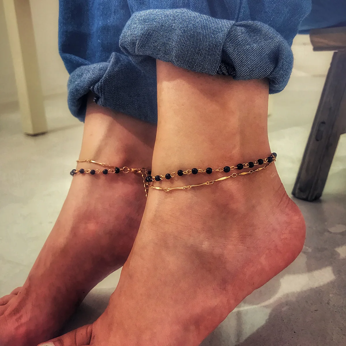 Buy Cross Anklet, Black Beaded Anklet, Ankle Bracelet, Foot Bracelet,  Beaded Anklet, Beach Anklet, Beach Jewelry, Anklets for Women, Boho Anklet  Online in India - Etsy