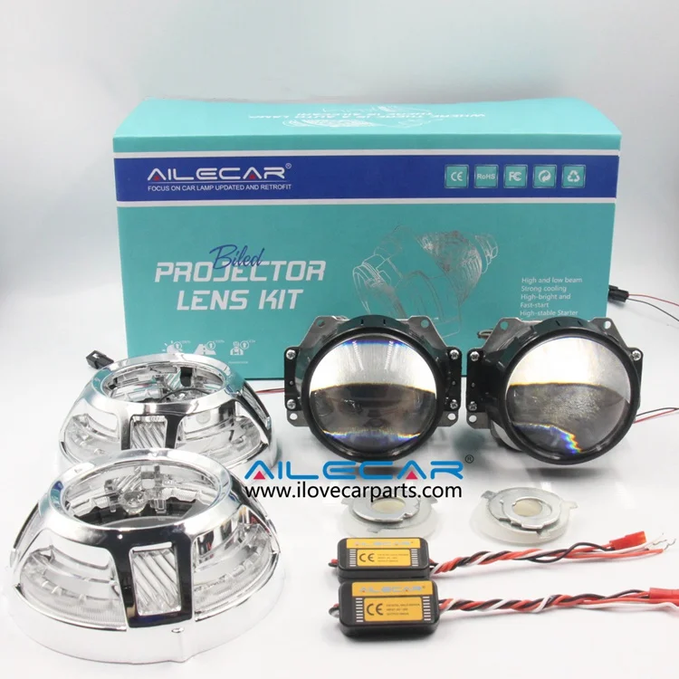 Custom Oem Bi Led Projector Headlights Lens 3.0 For Bmw X5 E53 Car