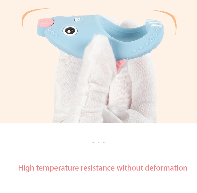 silicone baby teether soft