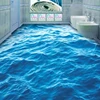 Custom printed waterproof self-adhesive epoxy 3d bathroom tiles flooring