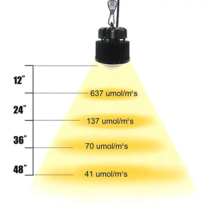 COB LED Grow Light Full Spectrum 100W 3500K for Indoor Plant